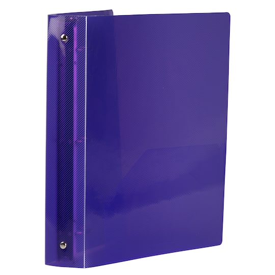 JAM Paper 1.5" Glass Twill Plastic 3-Ring Binder